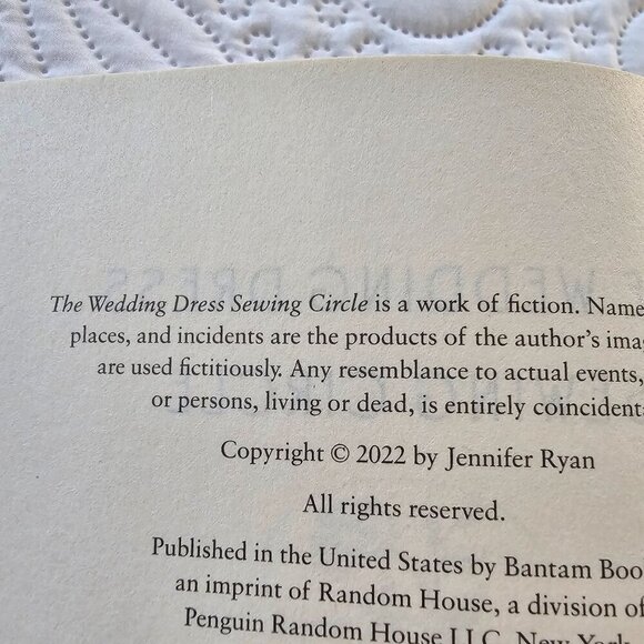 The Wedding Dress Sewing Circle Novel By Jennifer Ryan, Hardcover - Picture 3 of 10